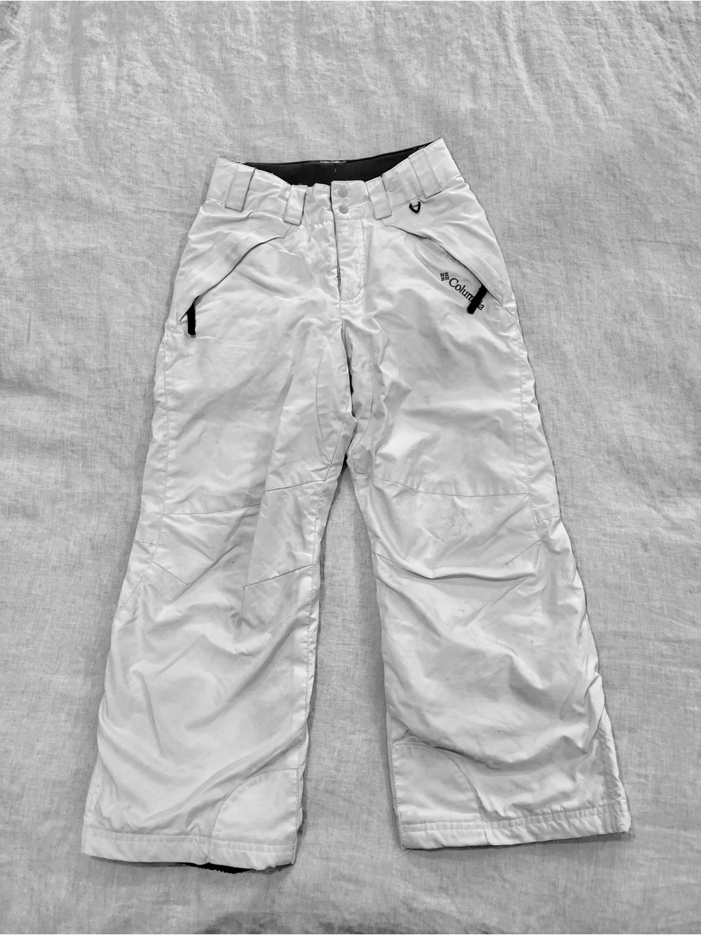 Columbia White Kids Snow Pants
